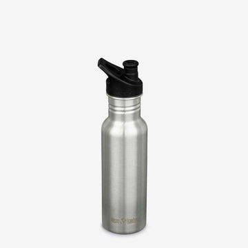 Klean Kanteen Classic Water Bottle - SportCap - 532ml - Brushed Stainless 