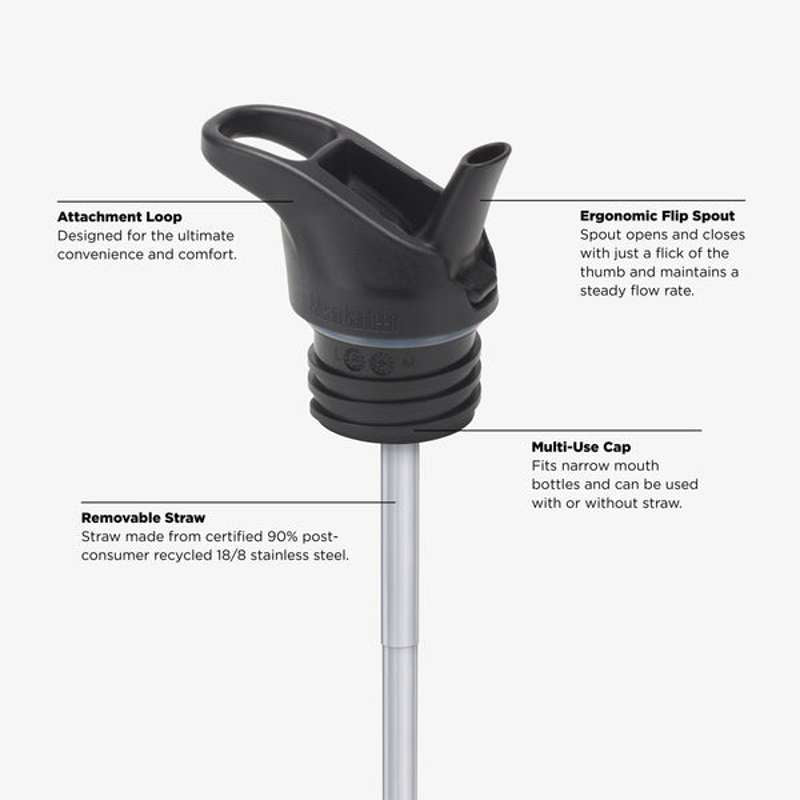 Klean Kanteen Classic Trinkflasche - Flip/Seal SportCap - 532ml - Pfirsich Parfait 