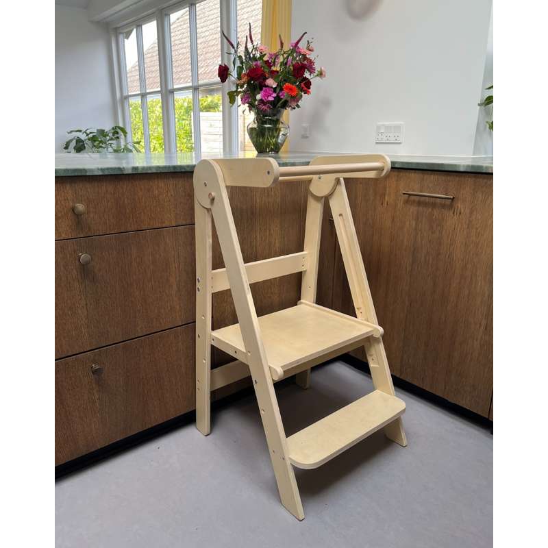 Kid'oh Learning Tower - Skládací - Dřevo - Přírodní 