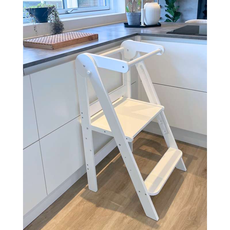 Kid'oh Leertoren - Vouwbaar - Hout - Wit 