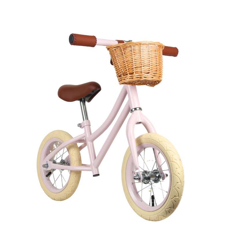 Kid'oh Racing bike with bicycle basket - Pale Rose 