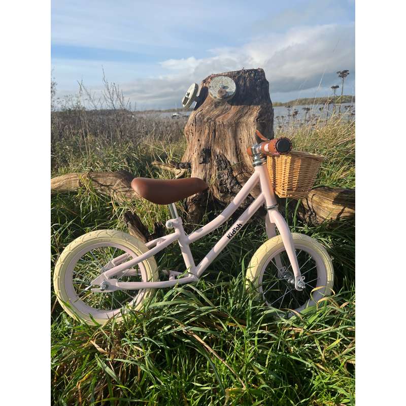 Kid'oh Laufrad mit Fahrradkorb - Pale Rose 