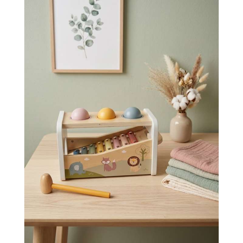 Kid'oh Чукче за игра и Ксилофон - 2-в-1 