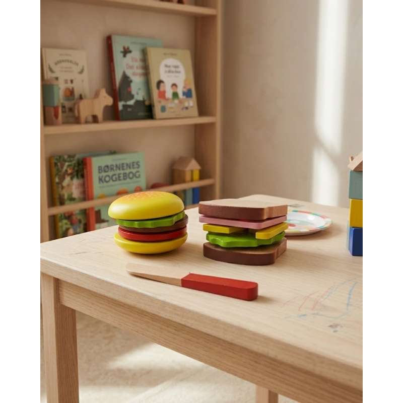 Kid'oh Play Food - Hamburger and Sandwich 
