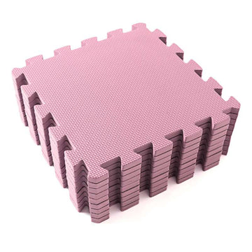 Kid'oh Kinder Puzzlematten / Spielmatte für Babys (9 Teile) - Rosa 