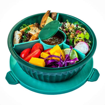 Yumbox Obědový box - Poke Love Bowl - 4 přihrádky - Kale Green 