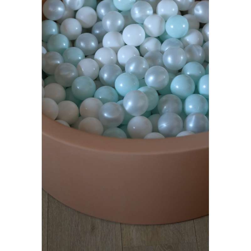 Kid'oh piscine à balles - 300 Boules - Beige - Blanc/Perle/Jany Mint Perle 