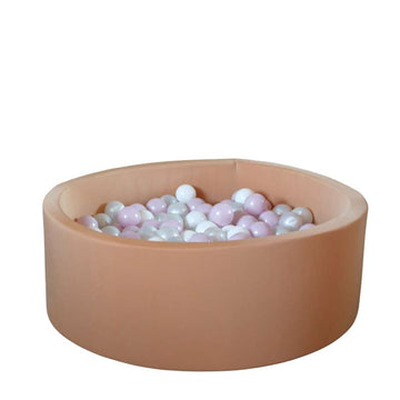 Kid'oh piscine à balles - 300 Balles - Beige - Blanc/Perle/Perle Rose Clair 