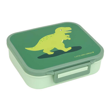 A Little Lovely Company Lunchbox w. 3 Compartments - Dinosaurs 