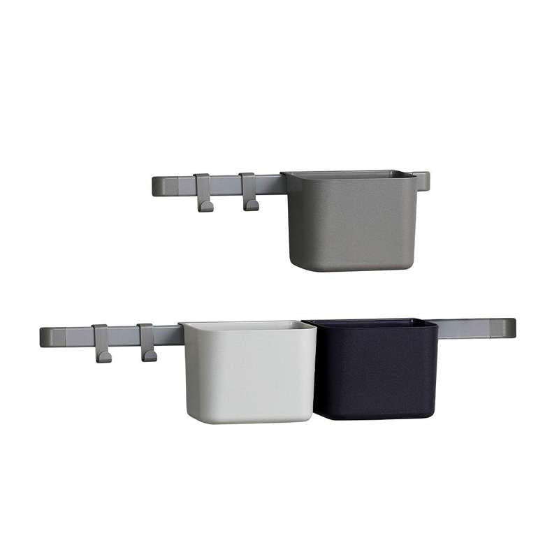 Leander Contenedores de almacenamiento - 3-pack - 1 riel larga y 1 riel corta - Gris polvoriento 