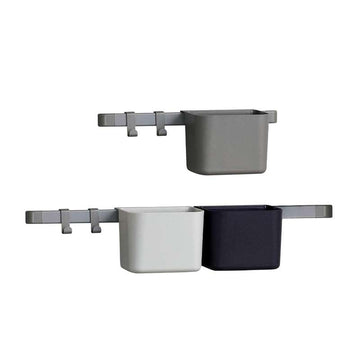 Leander Storage containers - 3-pack - 1 Long and 1 Short Rail - Dusty Grey 