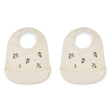 Liewood Tilda Bavoirs - 2-pak - Silicone - Mélange Pêche/Coquillage 