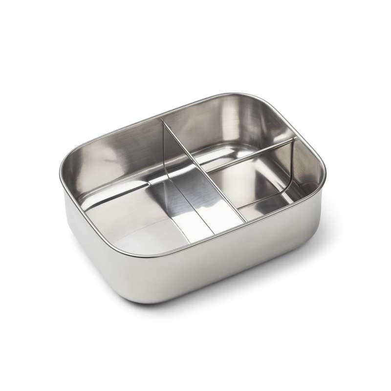 Liewood Артур Руминдделт Кутия за храна - Стомана/Силикон - Превозни средства/Гълъбово синьо смес 