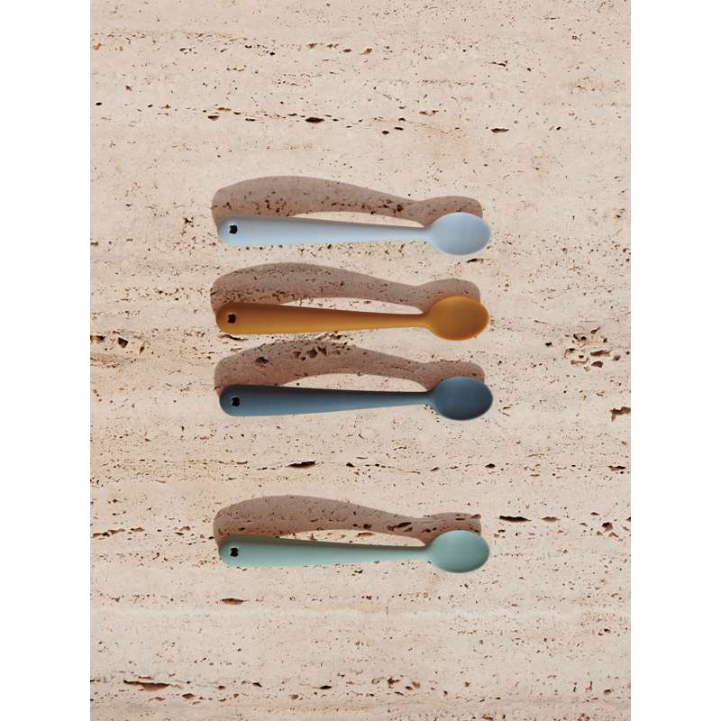 Liewood Siv Blöde Babyschaufeln - 4er-Pack - Silikon - Blau Multi Mix 