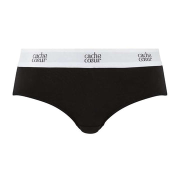 Cache Coeur Vie - Culotte de maternité taille basse - Culottes - Noir 