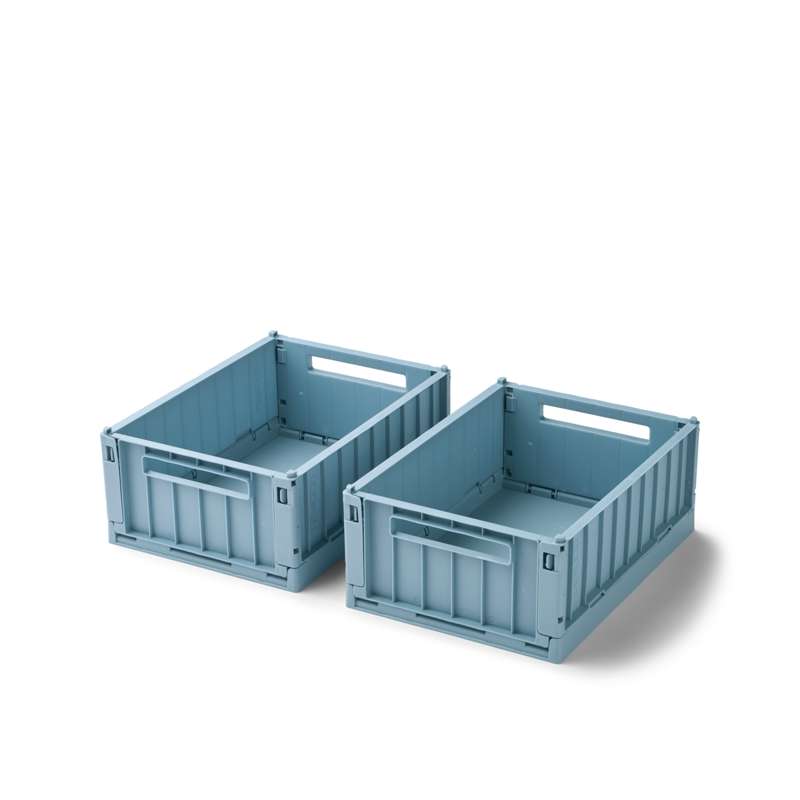 Liewood Weston Aufbewahrungsbox - 2er-Pack - Klein - Strandblau 