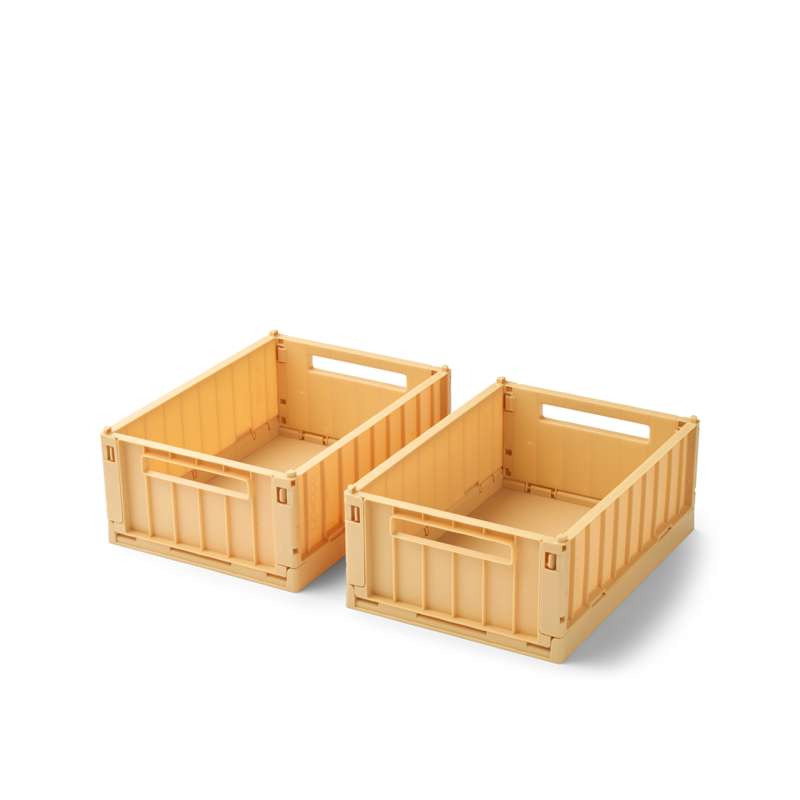 Liewood Weston Aufbewahrungsbox - 2er-Pack - Klein - Zitronengelb 