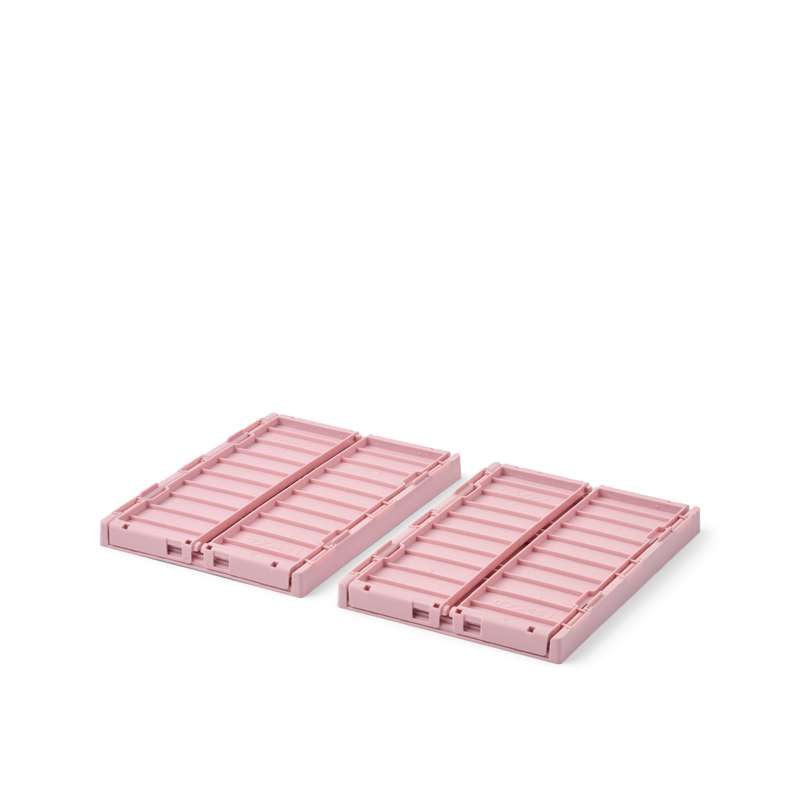 Liewood Caixa de arrumação Weston - Small - Pack de 2 - Rose Blush