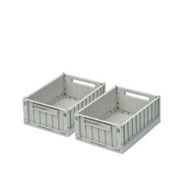 Liewood Weston Storage Box - Small - 2-pack - Dove Blue