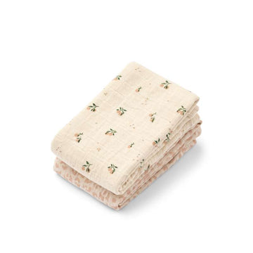 Liewood Lewis Musliiniharsot - 2-pak - Mini Leo/Mini Peach Mix