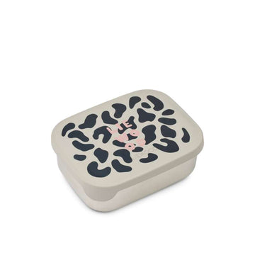 Liewood Arthur Divided Lunchbox - Steel/Silicone - Mega Leo Mist 
