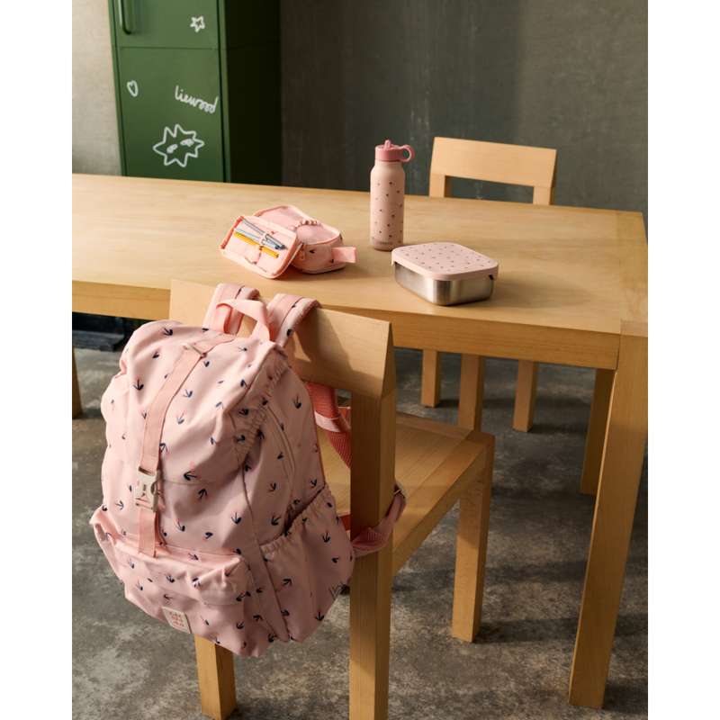 Liewood Arthur Divided Lunchbox - Steel/Silicone - Mini Cherry Heart/Rosey 