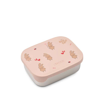 Liewood Arthur Lunchbox met Vakken - Staal/Siliconen - Wild Child/Rosey