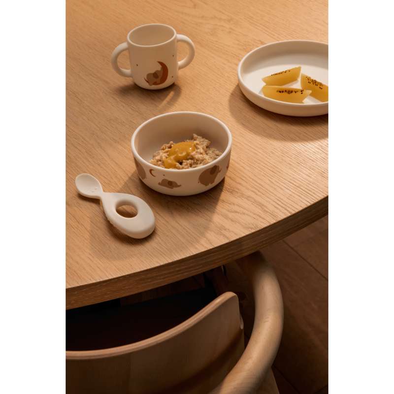 Liewood Vivi Baby Ruokailusarjat - 4 osaa - Silikoni - Elefantti/Creme de la Creme 