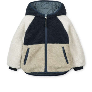 Liewood Jackson Wendbare Jacke - Whale Blue Multi Mix 