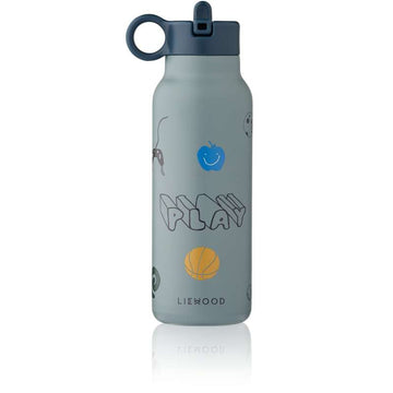 Liewood Falk Drinking Bottle - Stainless Steel - 350ml - Play/Dusty Peppermint 