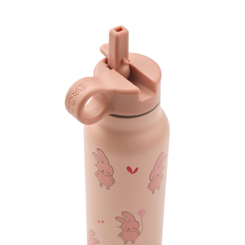 Liewood Falk Butelka do picia - Stal nierdzewna - 350ml - Wild Child/Rosey