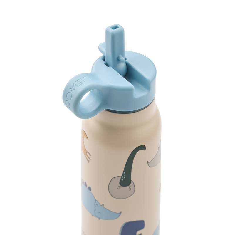 Liewood Falk Butelka do picia - Stal nierdzewna - 350ml - Dino Roar/Sandy