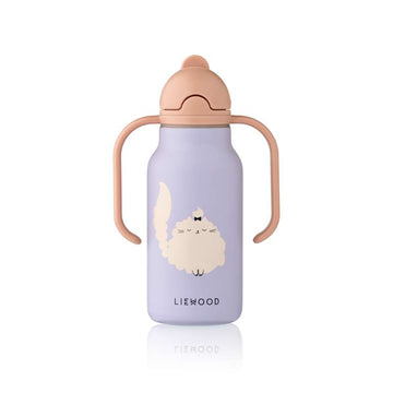 Liewood Kimmie ivópalack - rozsdamentes acél - 250 ml - Cat/Warm Lilac 