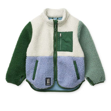 Liewood Geaca din fleece Nolan - Lavandă prăfuită Multi Mix 