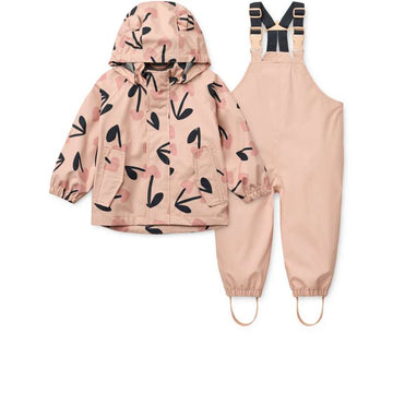 Liewood Manu Regenbekleidungsset - Mega Cherry Heart/ Rosey Mix 