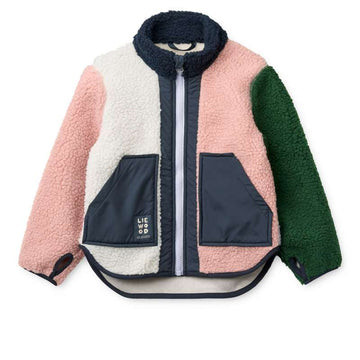 Liewood Noam Fleece Jacket - Rose Blush Multi Mix 