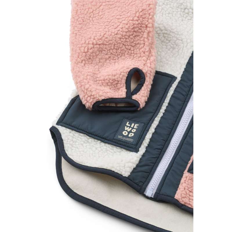 Liewood Noam Jachetă fleece - Rose Blush Multi Mix 