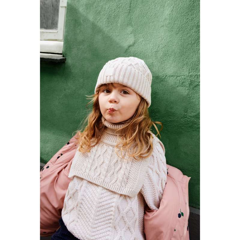 Liewood Ezra Beanie mit Kabeln - Sandy 