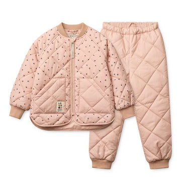 Liewood Set termic Zella - Mini Cherry Heart/Rosey 