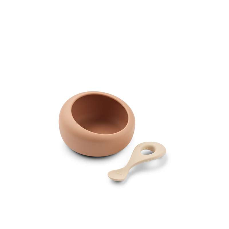 Liewood Sparia Bowl with Spoon - Tuscany Rose/Apple Blossom 