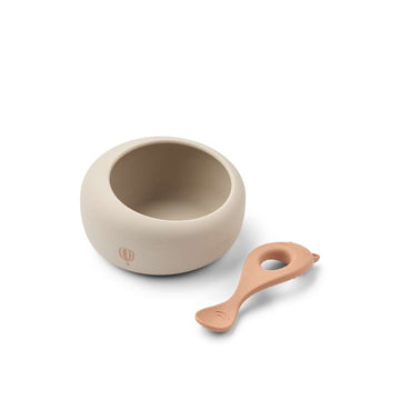 Liewood Sparia Ciotola con cucchiaio - Wild Child/Rosey