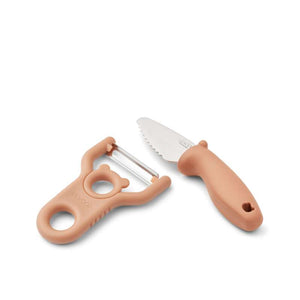 Liewood Pertense Scrapers and Knife Set - Tuscany Rose 