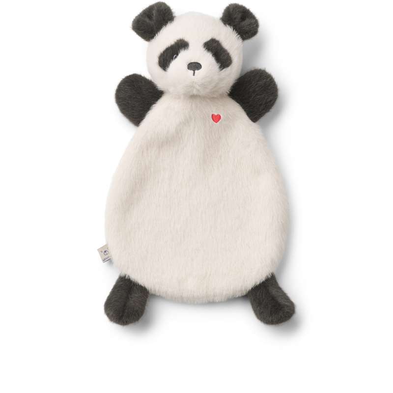 Liewood Roy Nussekludsbamse - Panda - Piesková/Tmavo šedá 