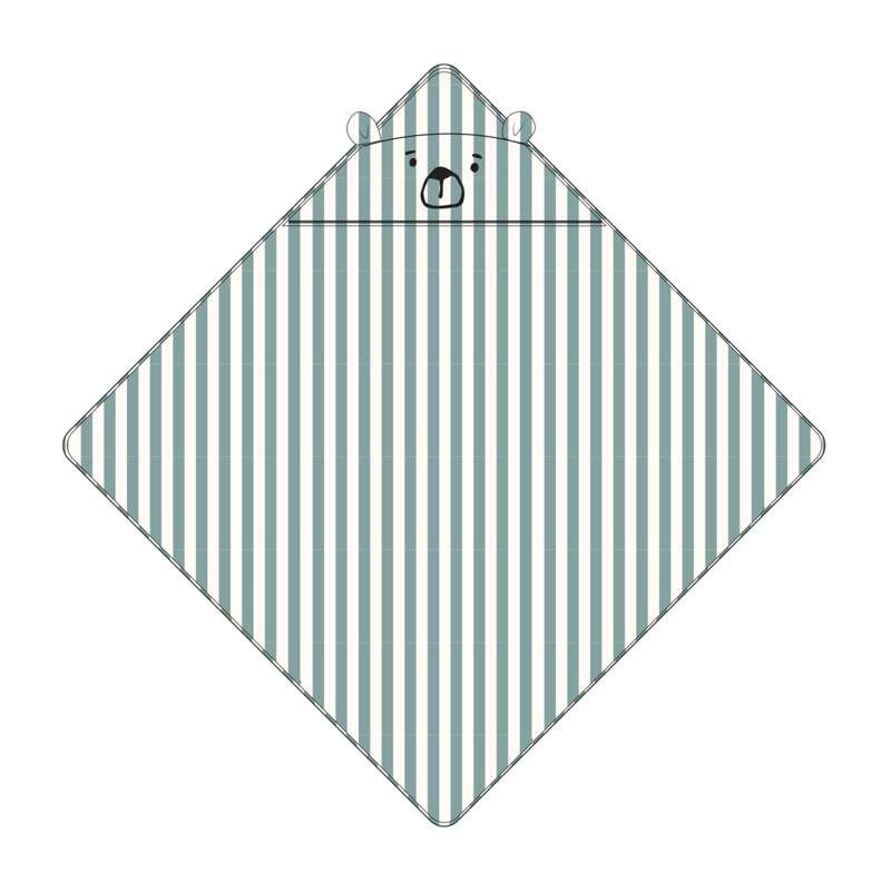 Liewood Albert fürdőlepedő m. kapucni - Peppermint/Creme de la Creme 