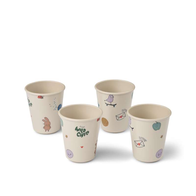 Liewood Taza Lana - Pack de 4 - Tamtam/Arenoso