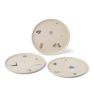 Liewood Remco Plates - 4-pack - Tamtam/Sandy