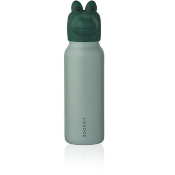 Liewood Бутилка за пиене Falk - неръждаема стомана - 350 мл - Crocodile - Peppermint/Garden Green 