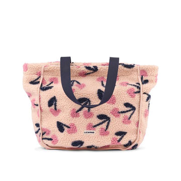 Liewood Geantă tote din trestie - fleece - Mega Cherry Heart/Rosey 