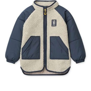 Liewood Runa kabát - Mist/Classic Navy 
