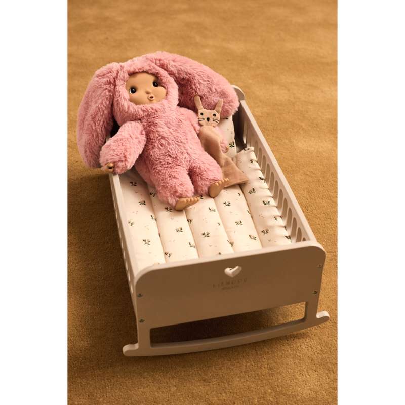 Liewood Joan Set de lenjerie de pat pentru păpușă - Peach/Sea Shell